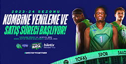 TOFAŞ BASKETBOL 2023_2024 SEZONU KOMBİNELERİMİZ SATIŞA ÇIKIYOR
